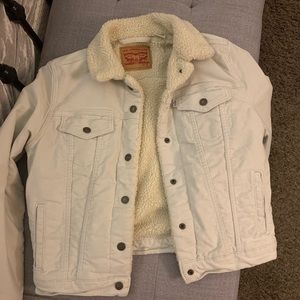 Levi’s Cream Corduroy Sherpa Jacket